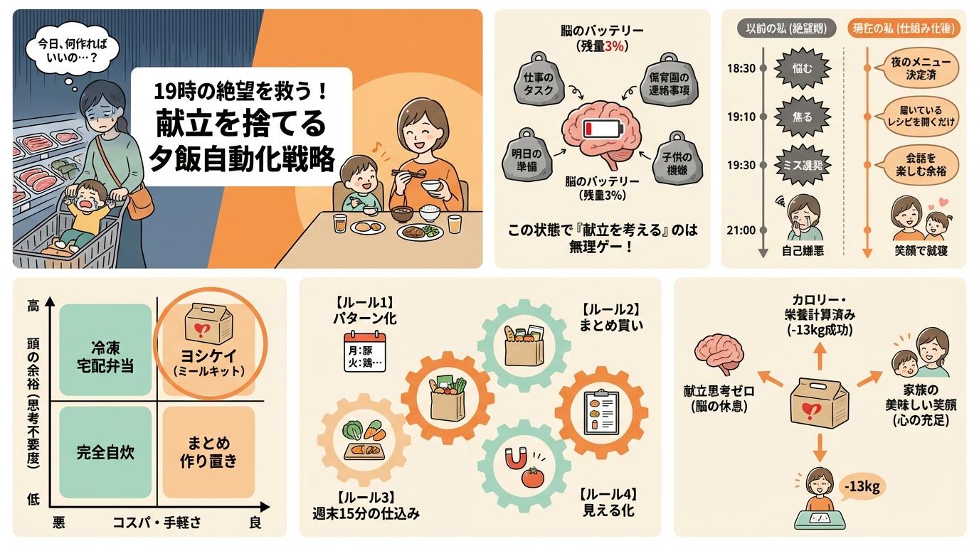 ヨシケイ×ダイエットの相乗効果：-13kgの成功実績