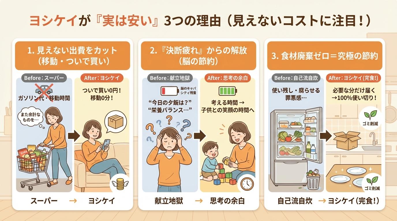 幸せそうな家族の夕飯風景