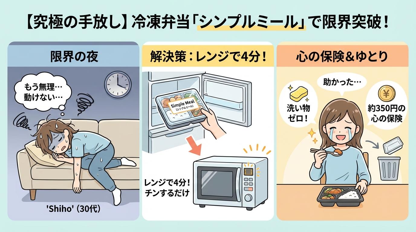 【究極の手放し】冷凍弁当「シンプルミール」で限界突破！
