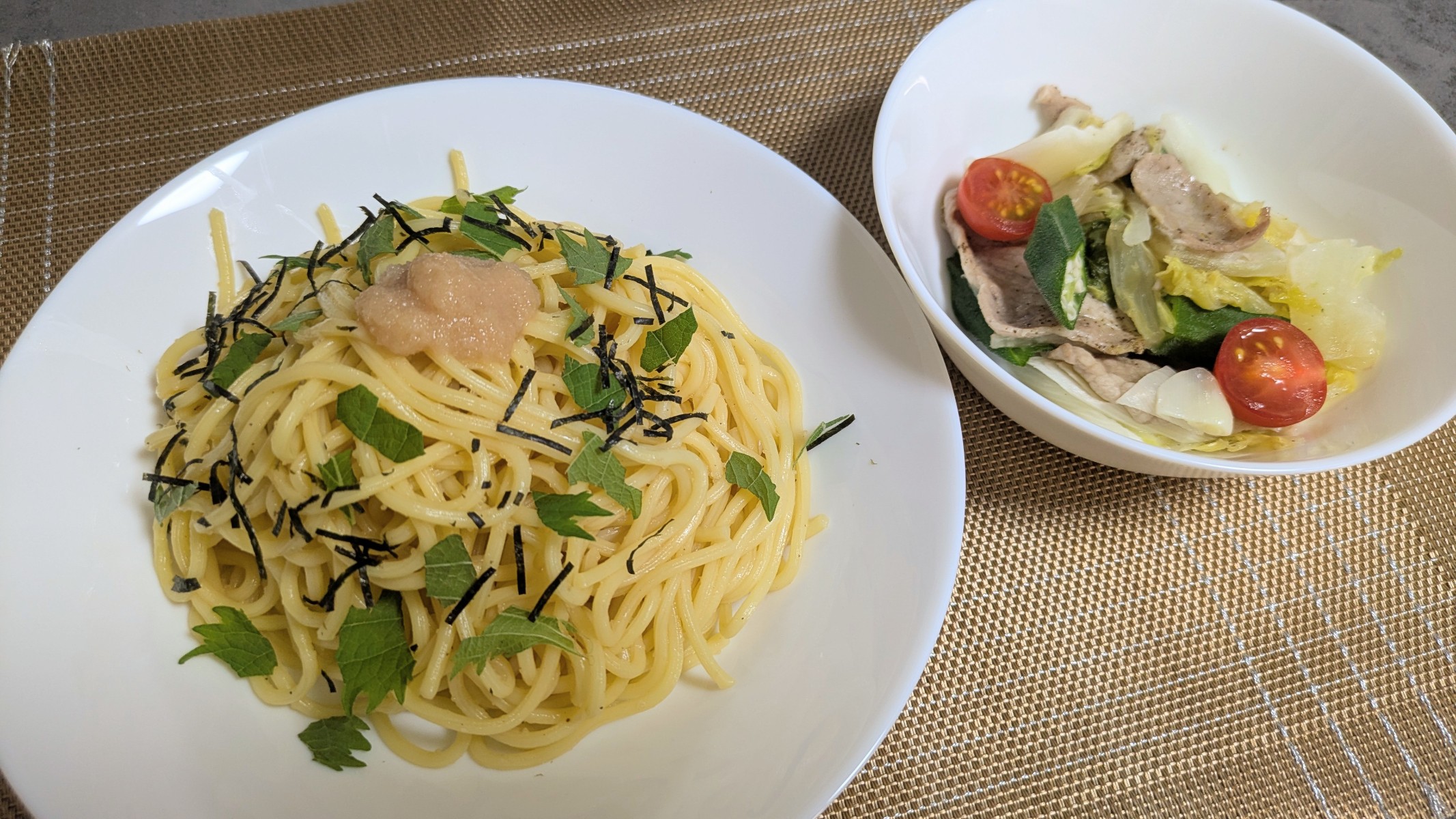 マンジャロダイエット ヨシケイ たらコの冷製パスタ 完成